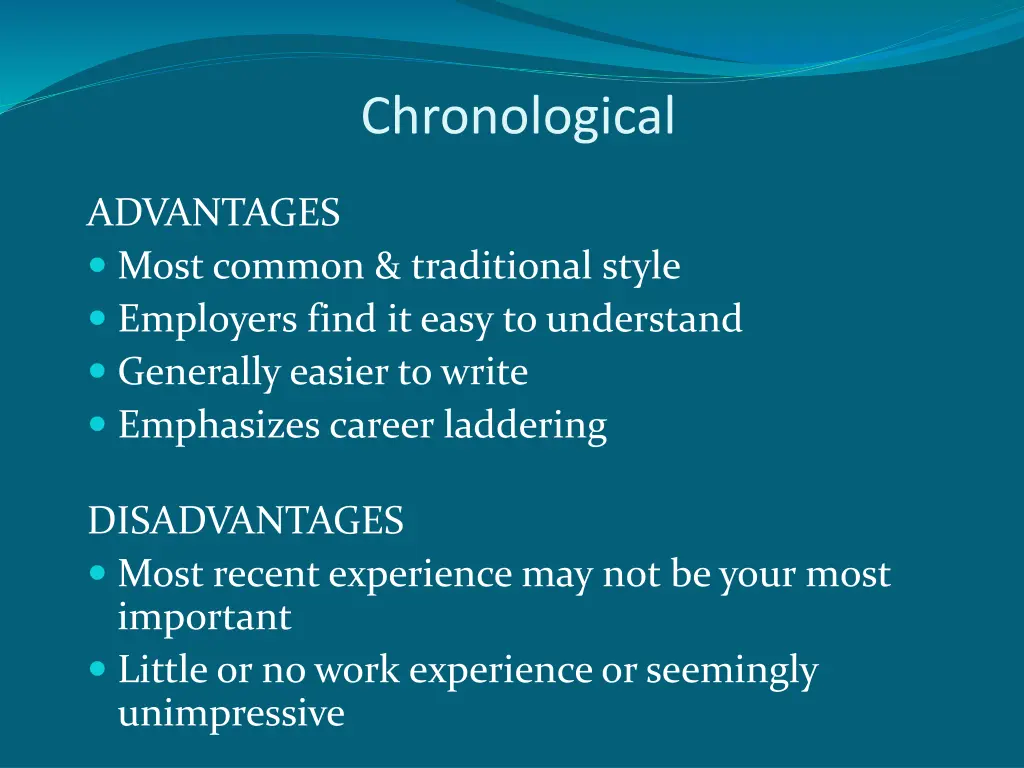 chronological