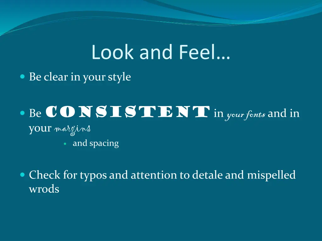 look and feel