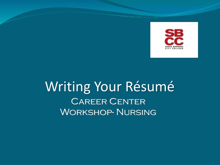 writing your r sum career center workshop nursing