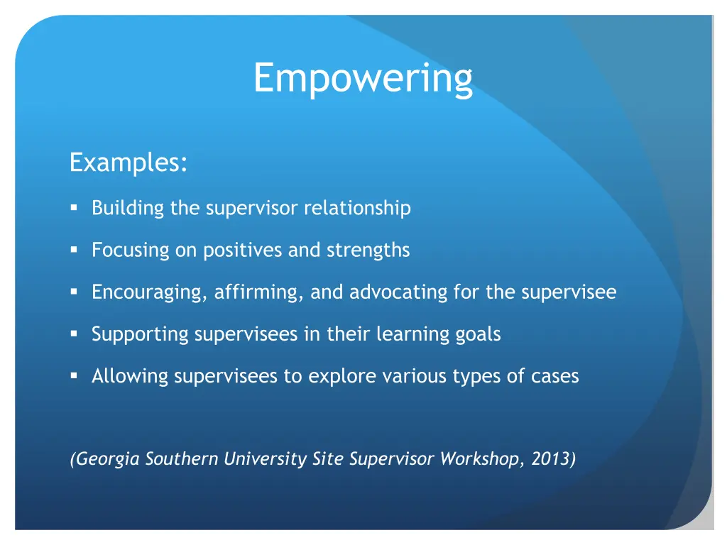 empowering