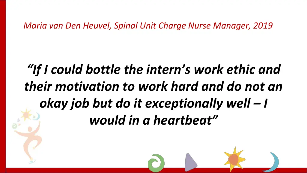 maria van den heuvel spinal unit charge nurse