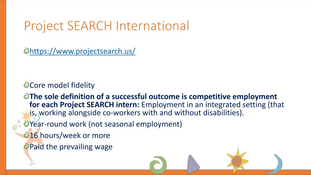 project search international