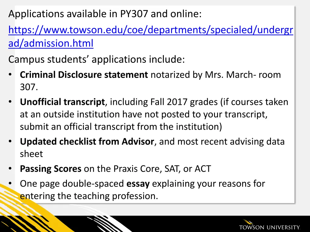 applications available in py307 and online https