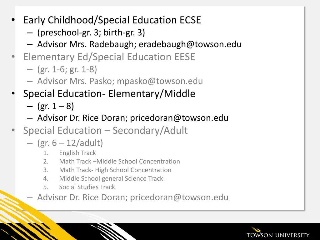 early childhood special education ecse preschool