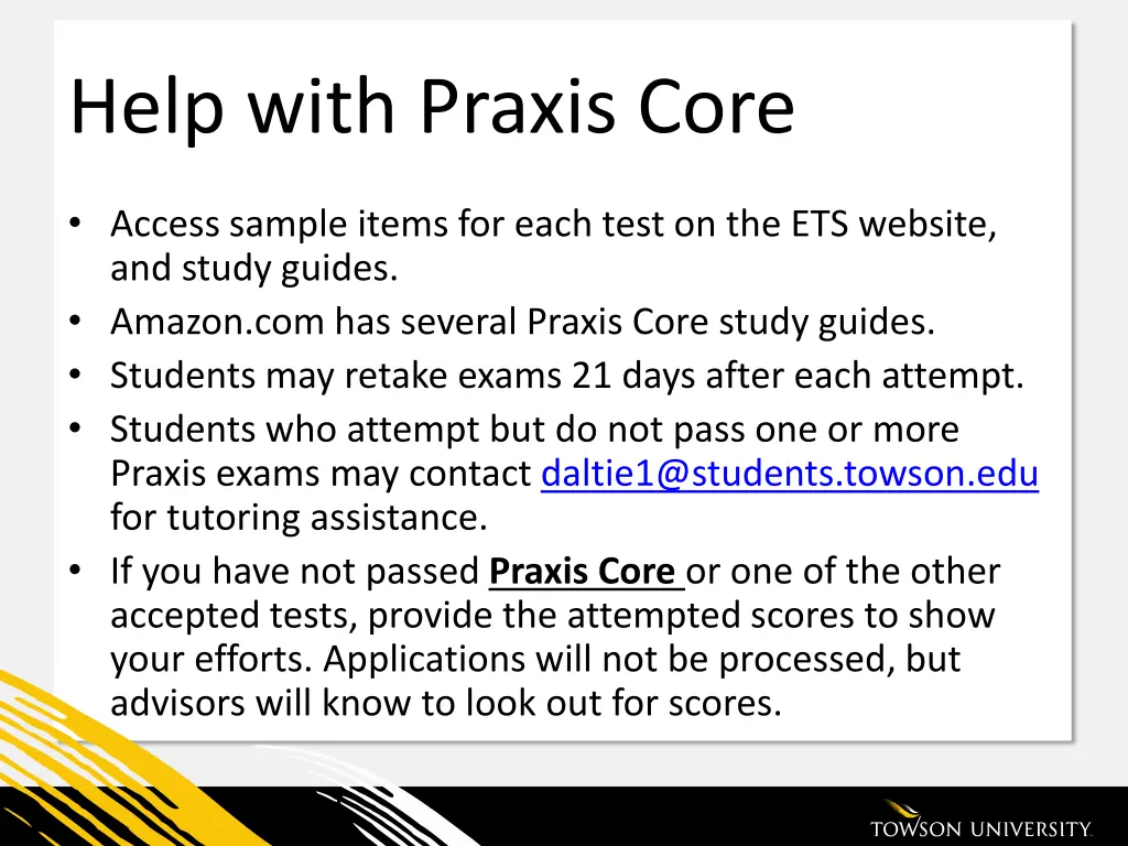help with praxis core