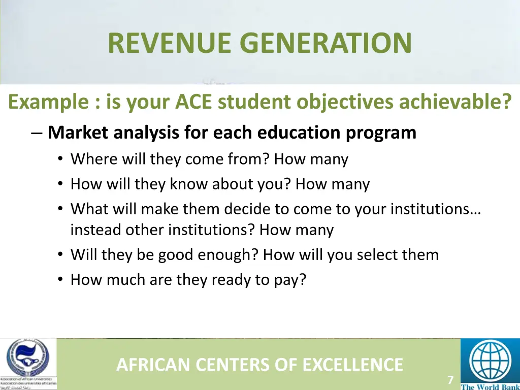 revenue generation 6