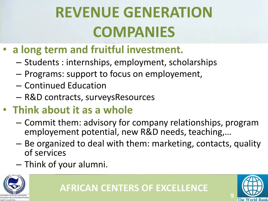 revenue generation companies a long term