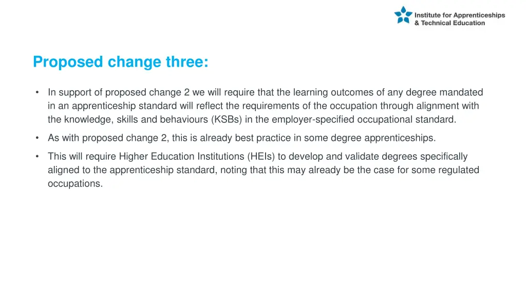 proposed change three