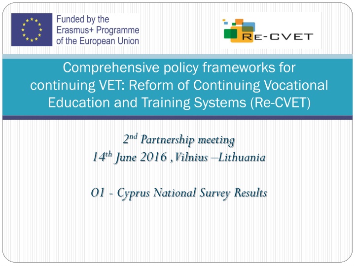 comprehensive policy frameworks for continuing