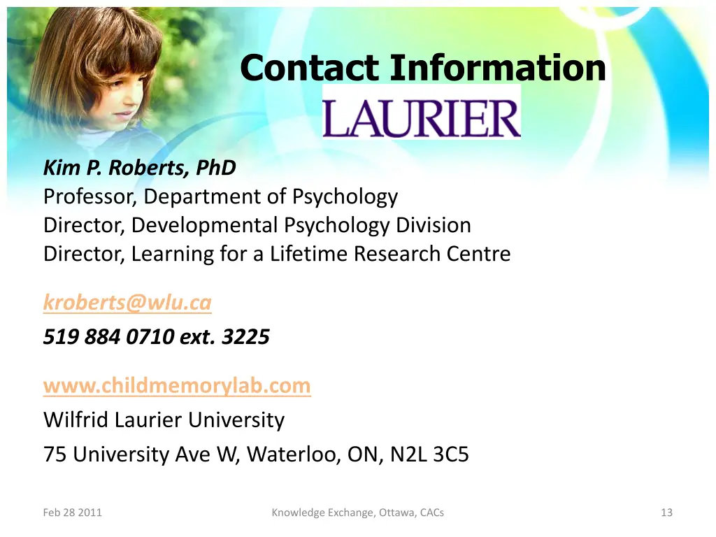 contact information
