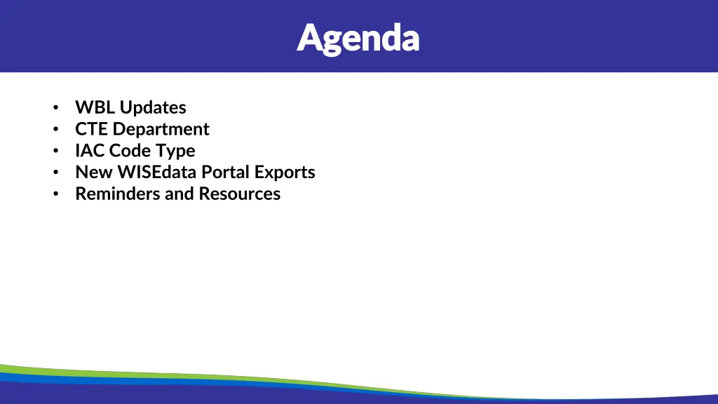 agenda agenda