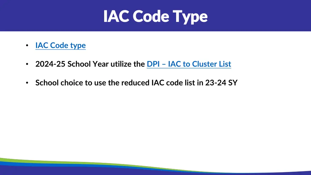 iac code type iac code type
