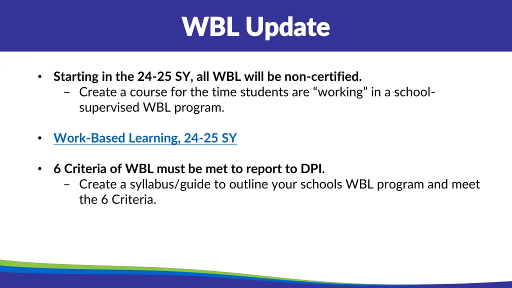 wbl update wbl update