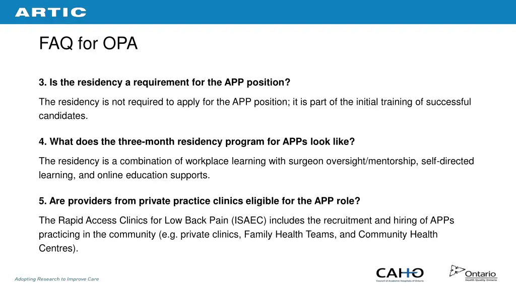 faq for opa 2