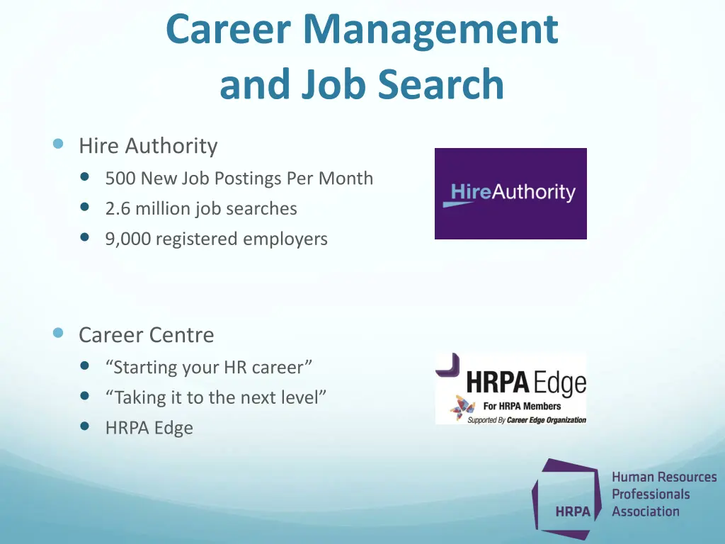 career management and job search