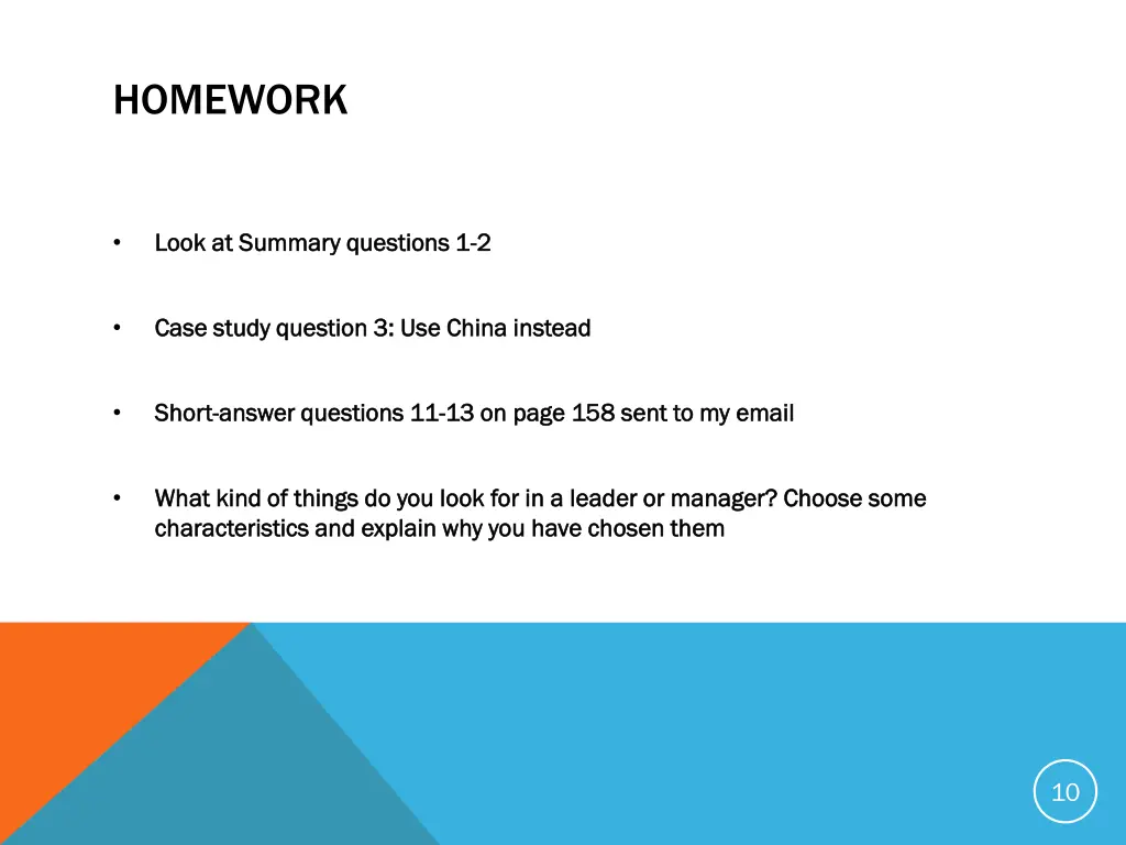 homework