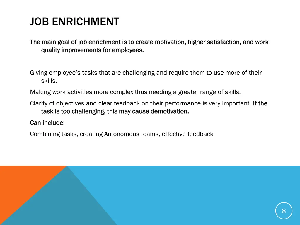 job enrichment