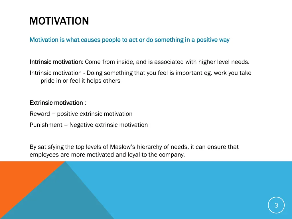 motivation