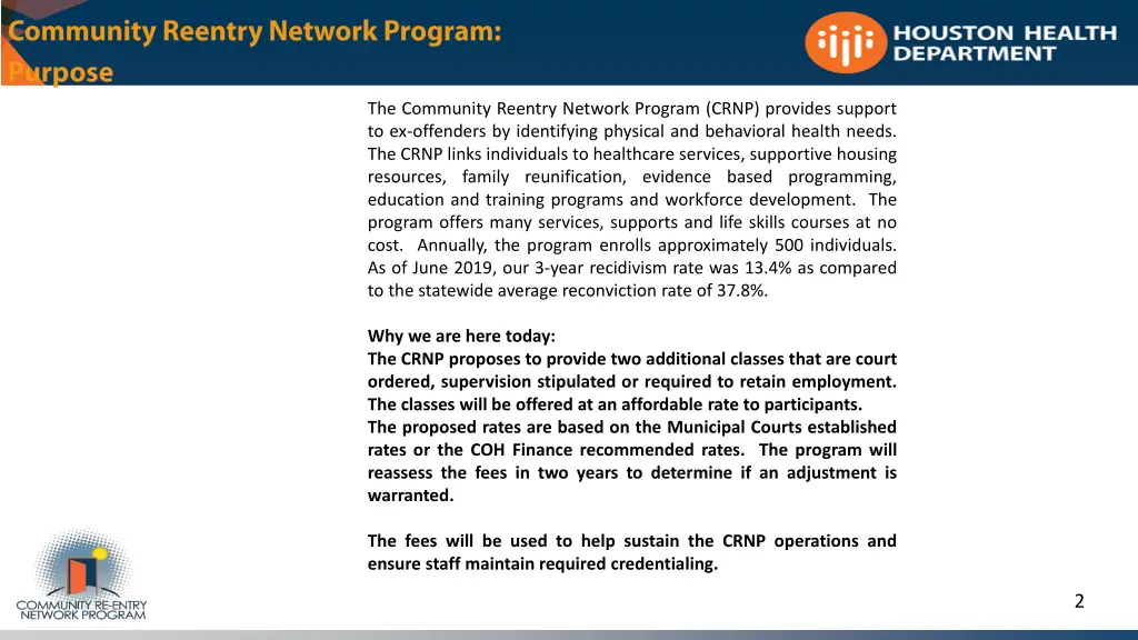 the community reentry network program crnp