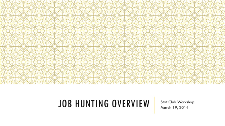 job hunting overview
