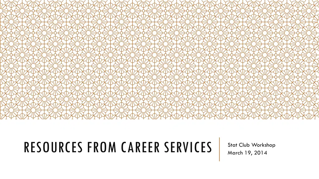 resources from career services