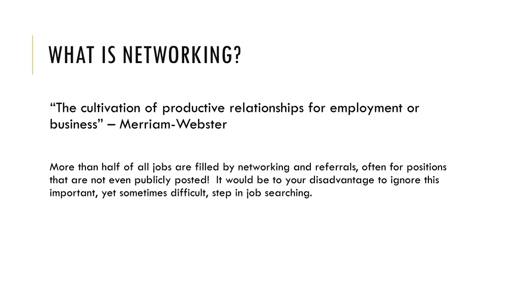 what is networking