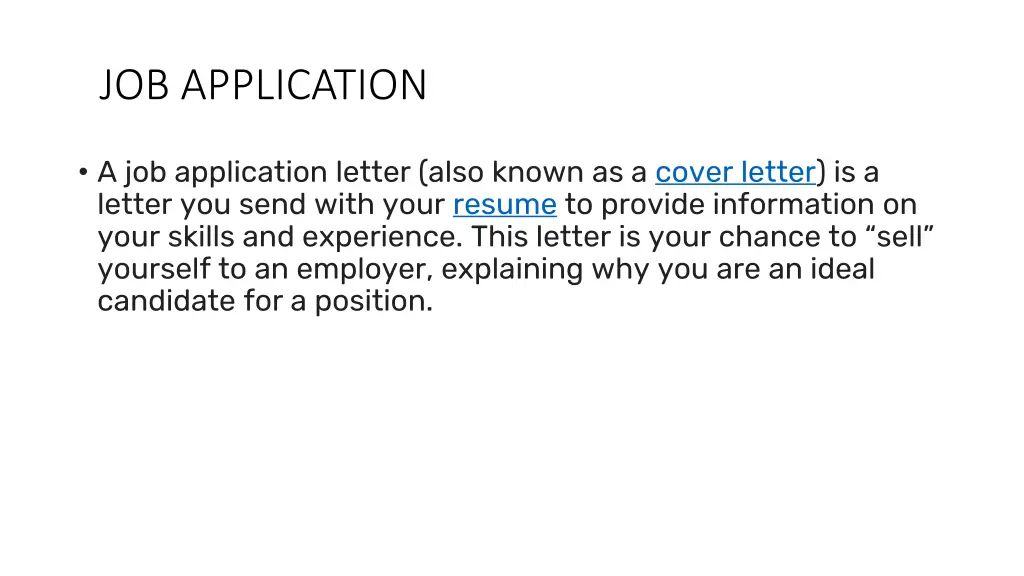 job application