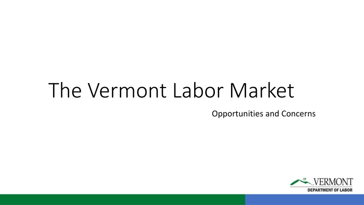 the vermont labor market