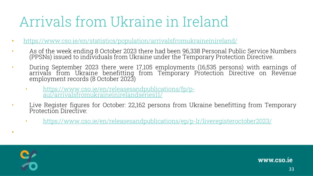 arrivals from ukraine in ireland