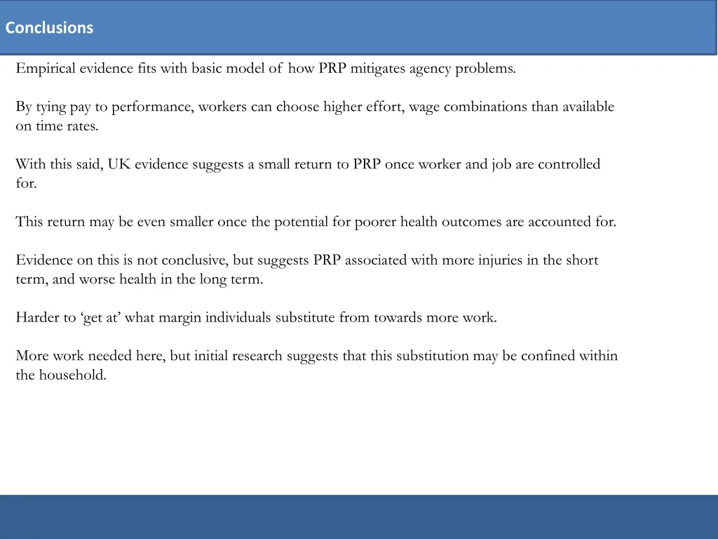 conclusions