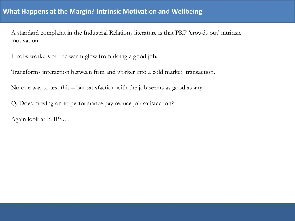 what happens at the margin intrinsic motivation 1