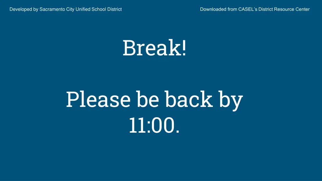 developed by sacramento city unified school 13