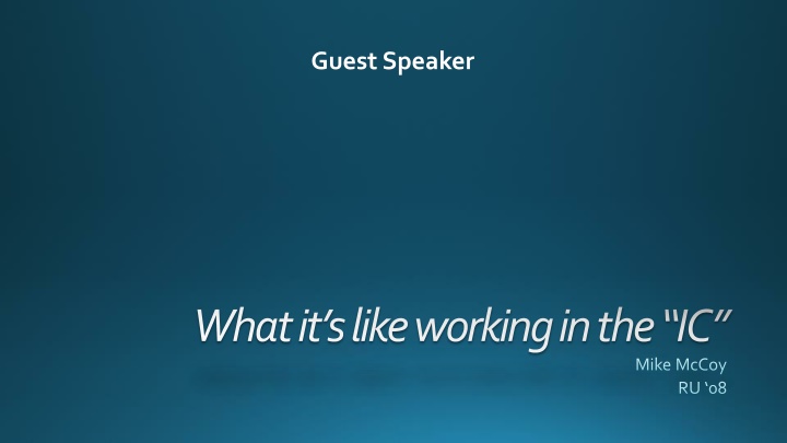 guest speaker