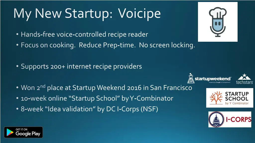 my new startup voicipe