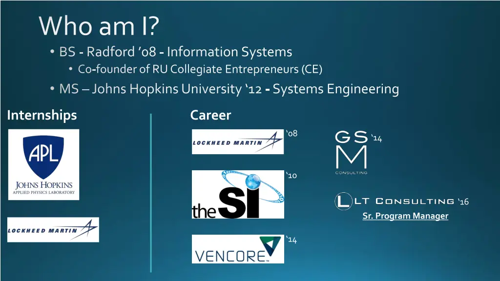 who am i bs radford 08 information systems