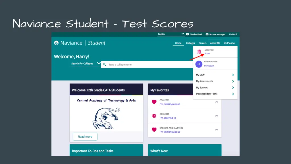 naviance student test scores