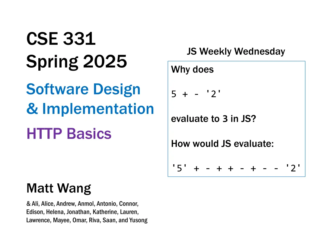 cse 331 spring 2025 software design implementation 1