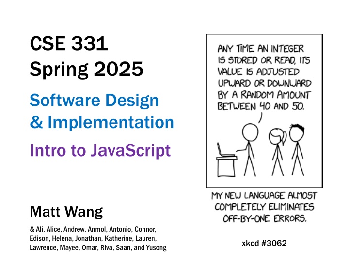 cse 331 spring 2025 software design implementation
