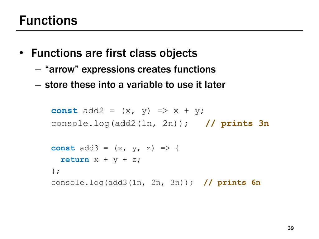 functions