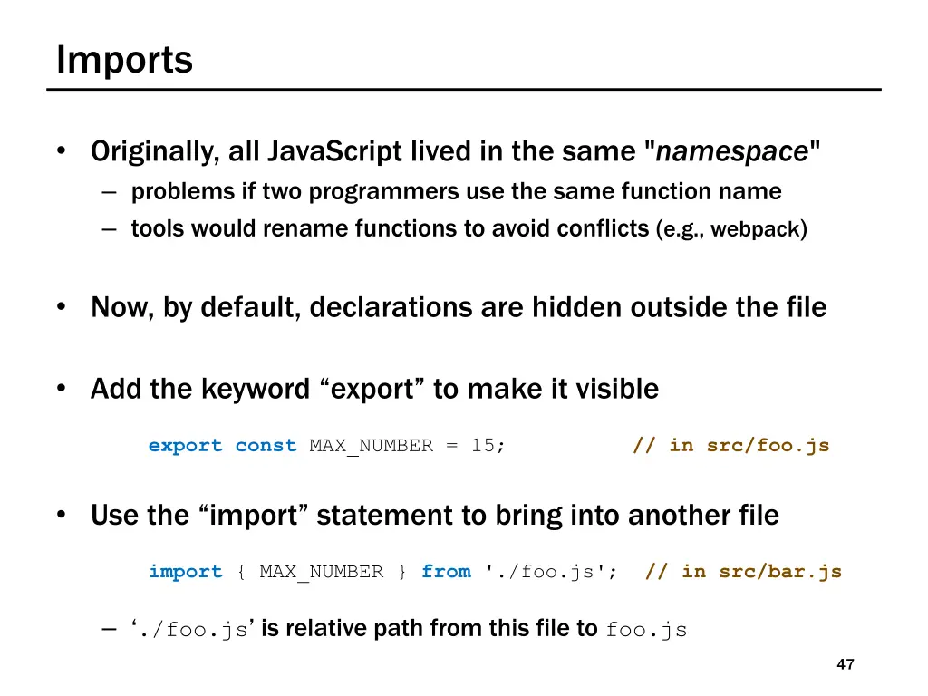 imports