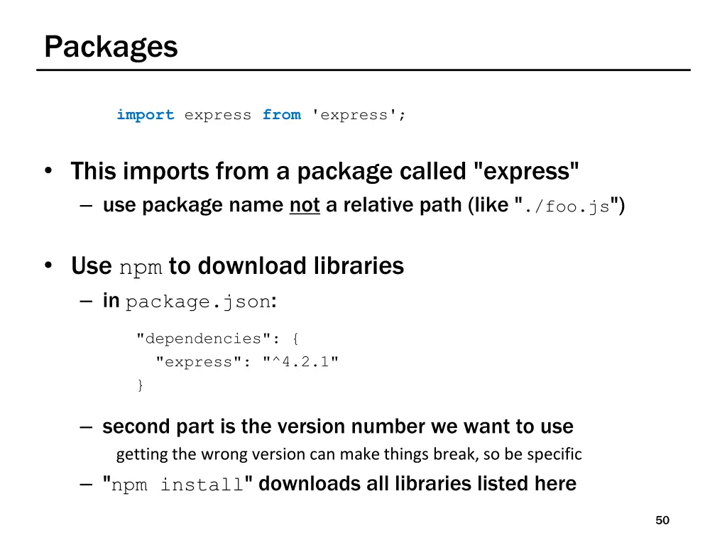 packages