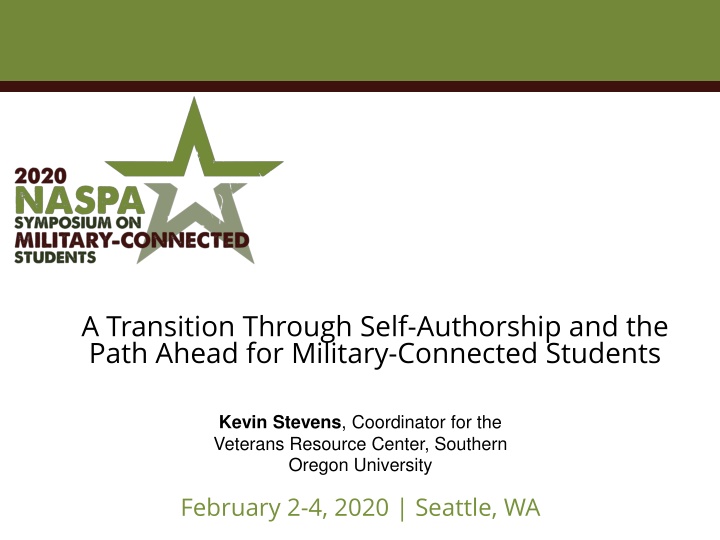 a transition through self authorship and the path