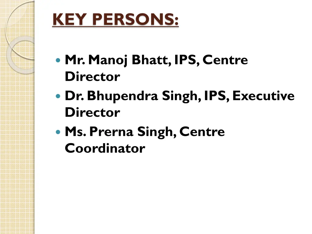 key persons