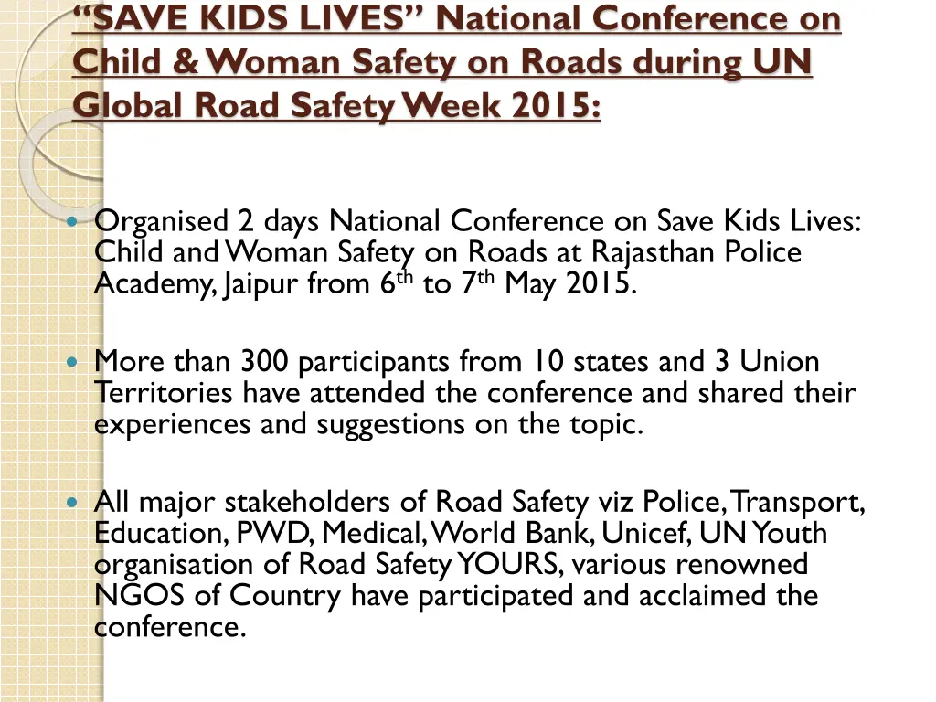 save kids lives national conference on child