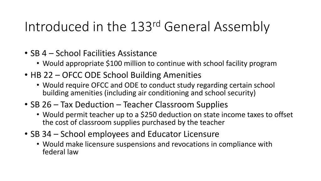 introduced in the 133 rd general assembly