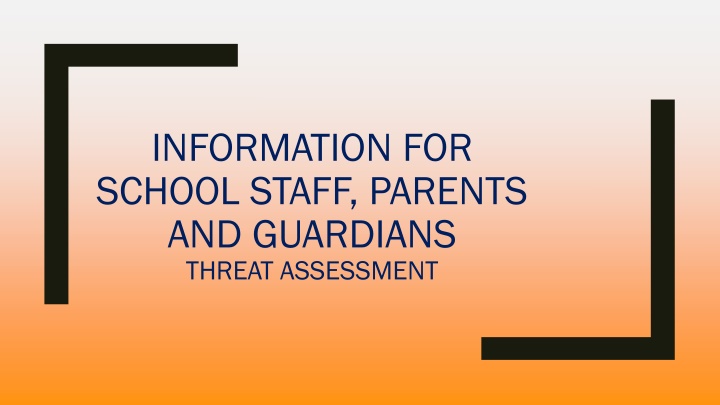 information for school staff parents