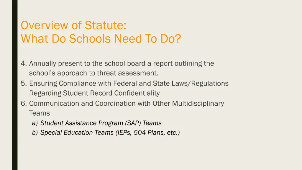 overview of statute what do schools need to do 1