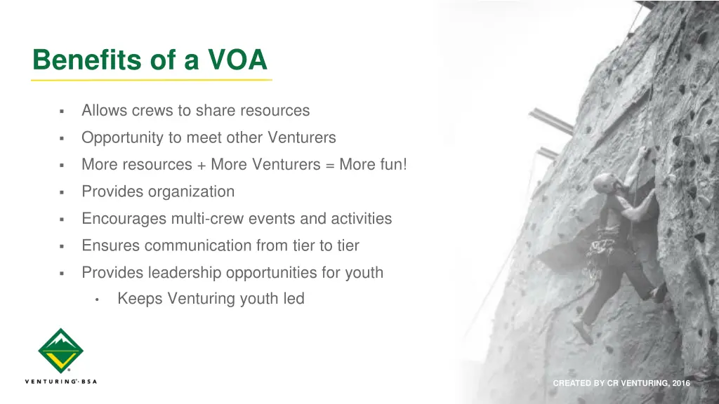 benefits of a voa