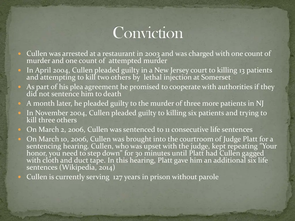 conviction conviction