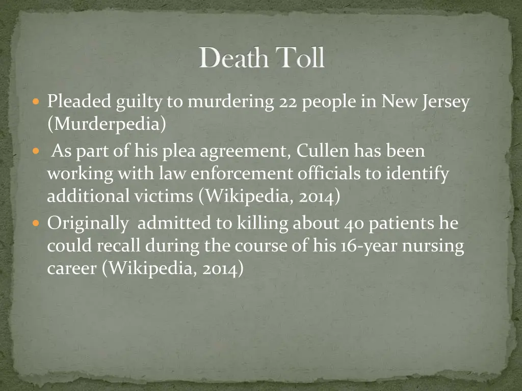 death toll death toll